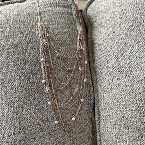 Massini Gold and Silver Statement Necklace - Picture 4 of 7